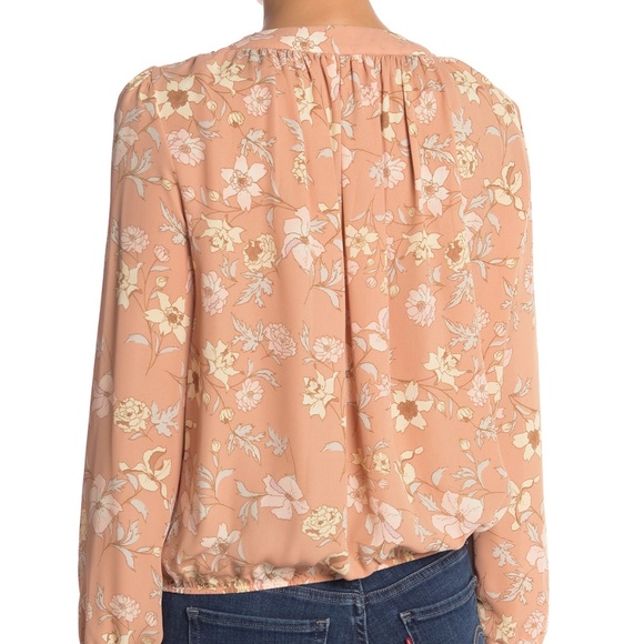 Elodie Drape Front Surplice Blouse - Picture 2 of 7